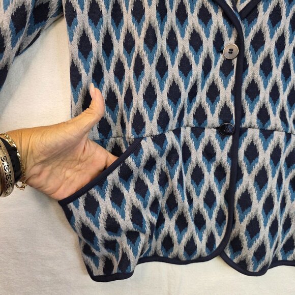 Pendleton Womens XL Blazer Jacket Ikat-inspired Cotton Deadstock New - Picture 4 of 9